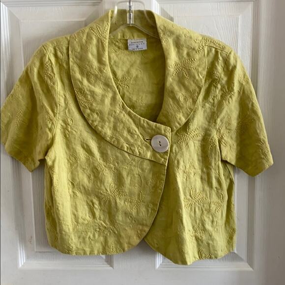 Click by Color me Cotton green jacket - Picture 1 of 4